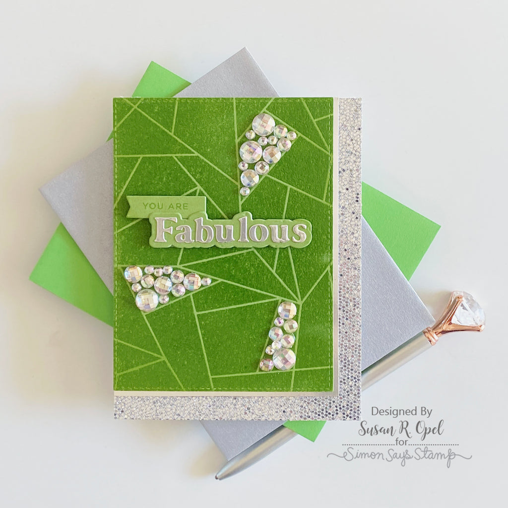 Simon Says Stamp SIMPLY FABULOUS Wafer Die sssd112754 Green Fabulous Card | color-code:ALT06