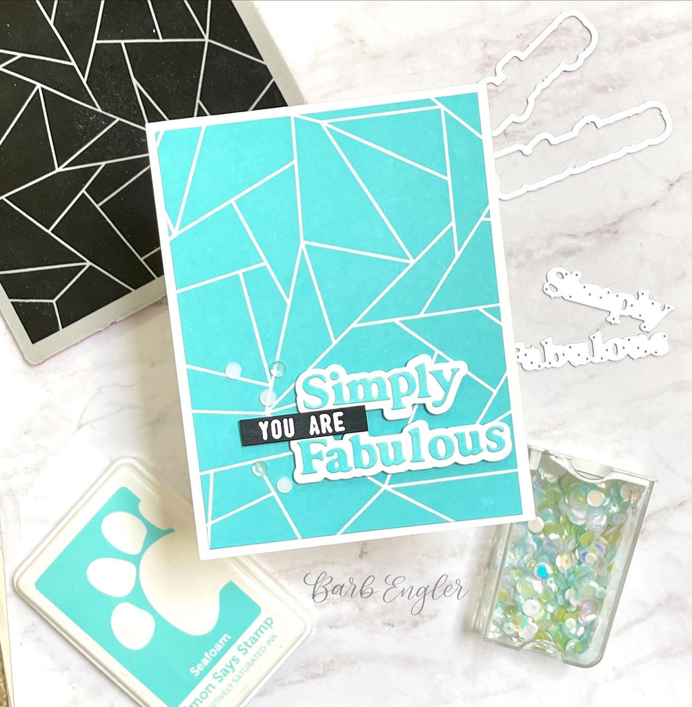 Simon Says Stamp SIMPLY FABULOUS Wafer Die sssd112754 Simply Fabulous Card | color-code:ALT04