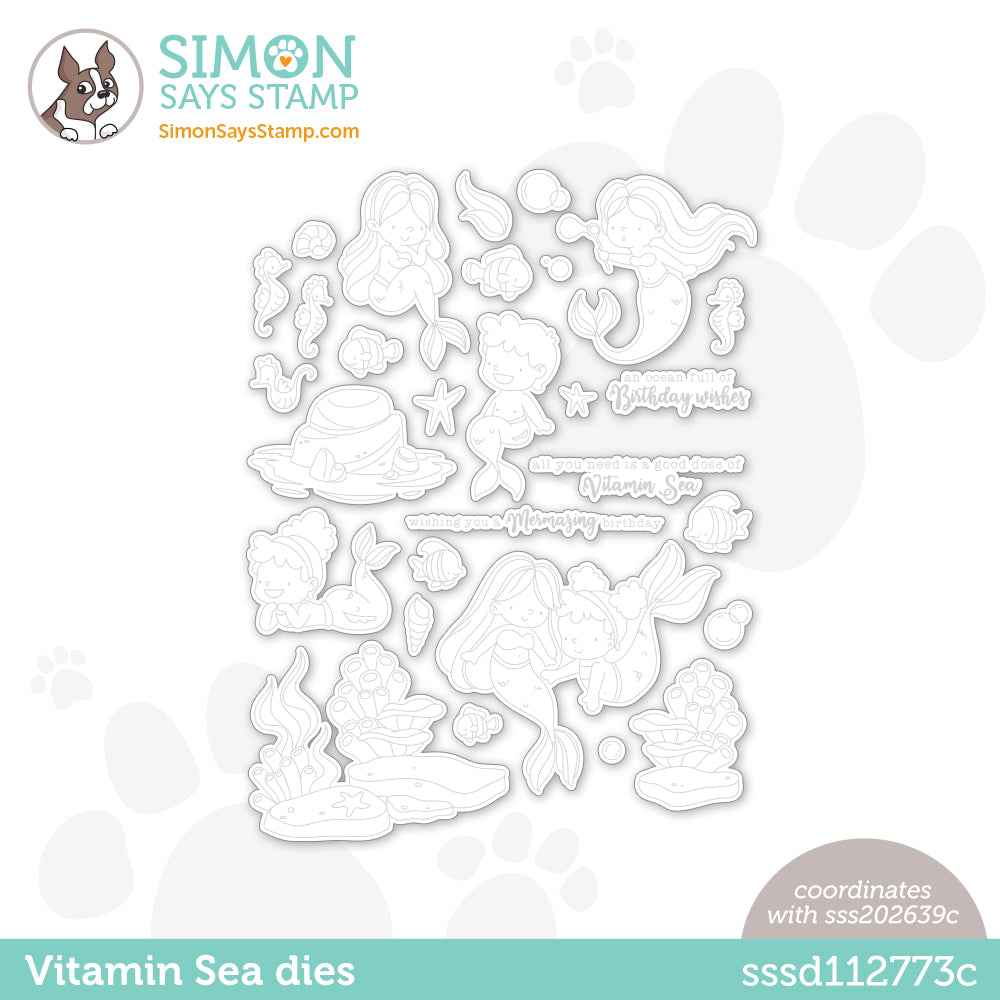 Simon Says Stamp VITAMIN SEA Wafer Dies sssd112773c Be Creative