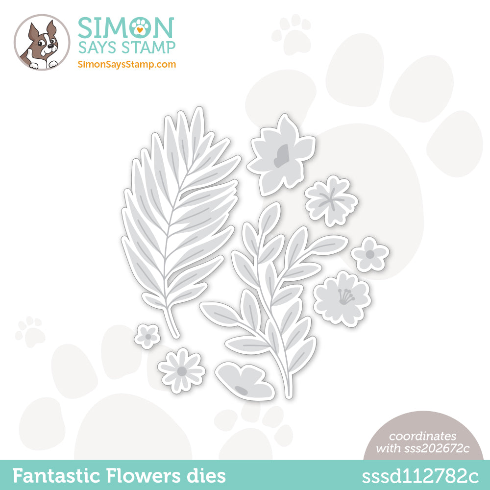 Simon Says Stamp FANTASTIC FLOWERS Wafer Dies sssd112782c Be Creative