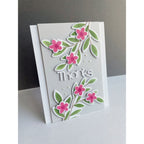 Simon Says Stamp FANTASTIC FLOWERS Wafer Dies sssd112782c Thanks Card | color-code:ALT03