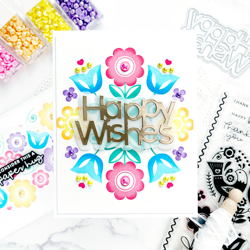 Happy Wishes Floral Card | color-code:ALT02
