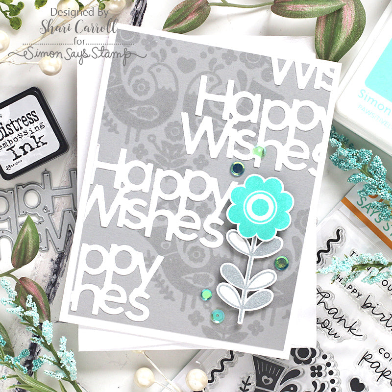 Repeated Happy Wishes Card | color-code:ALT04