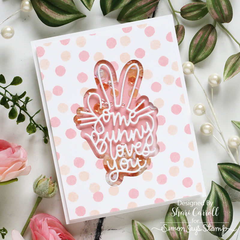Simon Says Stamp Some Bunny Wafer Dies sssd112784 Some Bunny Loves You Card | color-code:ALT01
