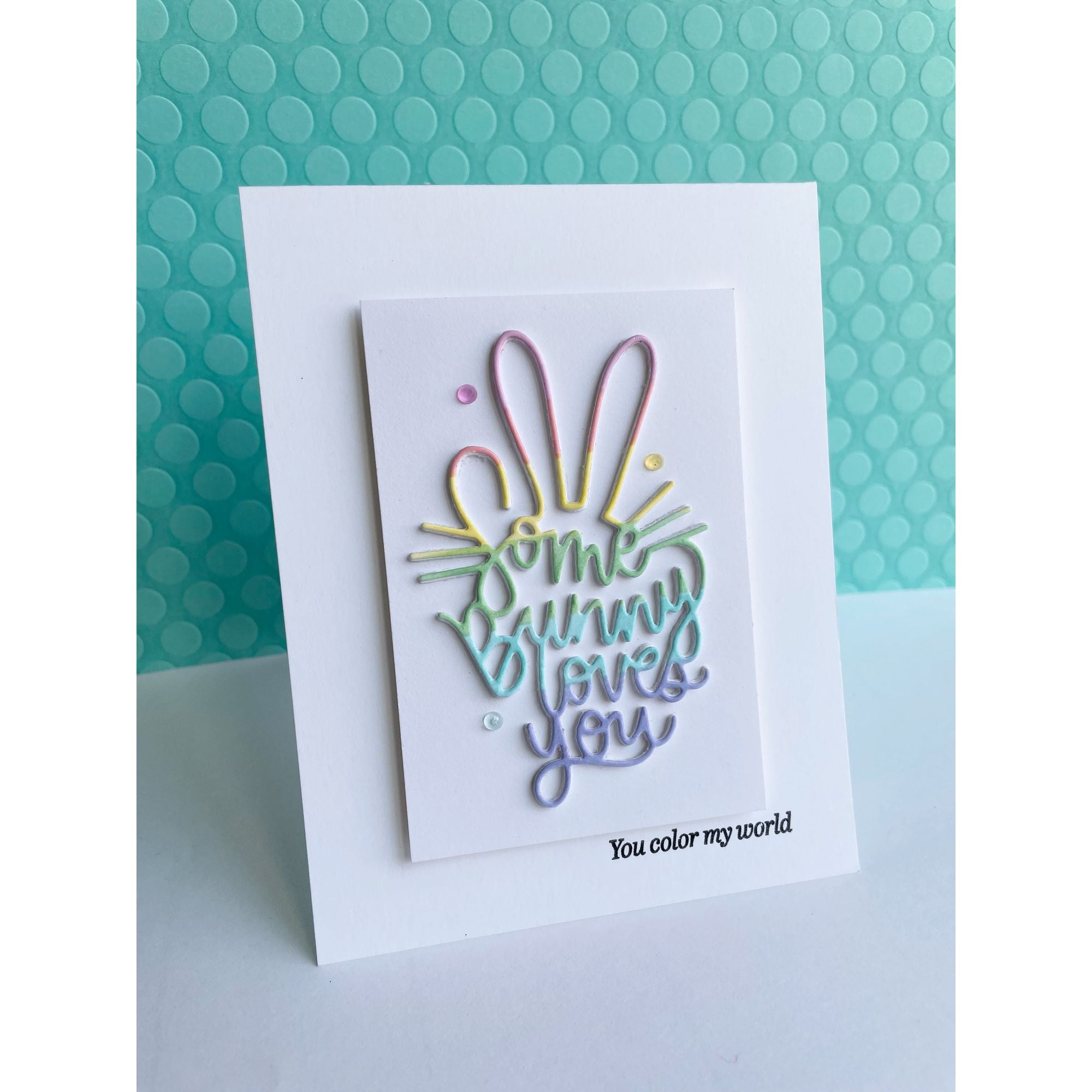 Simon Says Stamp Some Bunny Wafer Dies sssd112784 Some Bunny Loves You Card | color-code:ALT05