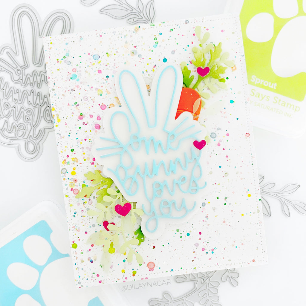 Simon Says Stamp Some Bunny Wafer Dies sssd112784 Some Bunny Loves You Card | color-code:ALT06