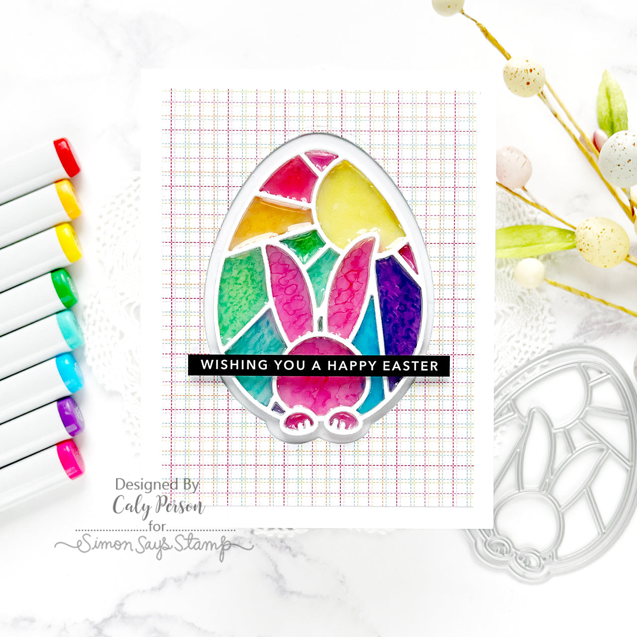 Simon Says Stamp Bunny Egg Wafer Dies sssd112786c Bunny Egg Card | color-code:ALT06