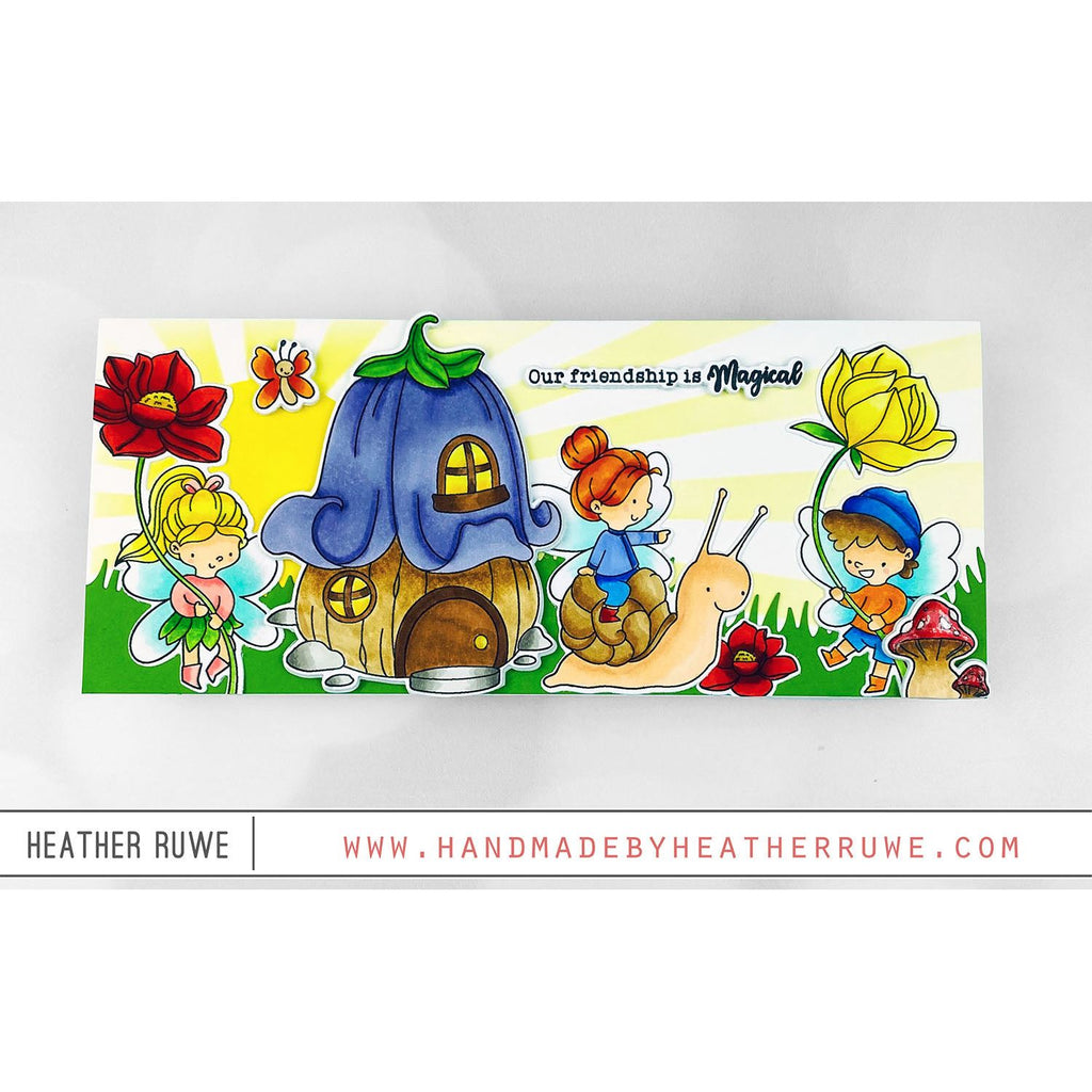 Simon Says Stamp Magical Spring Wafer Dies sssd112788c Fairy Scene Card | color-code:ALT04