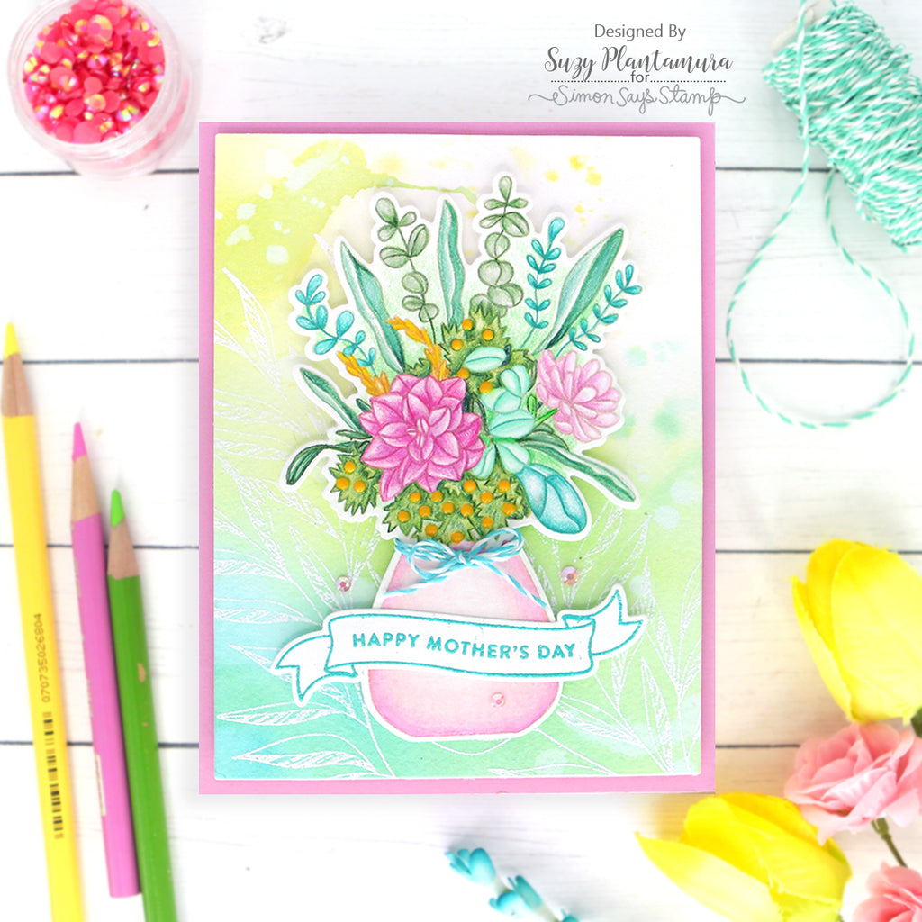 Simon Says Stamp Mother's Day Bouquet Wafer Dies sssd112792c Mother's Day Card | color-code:ALT01