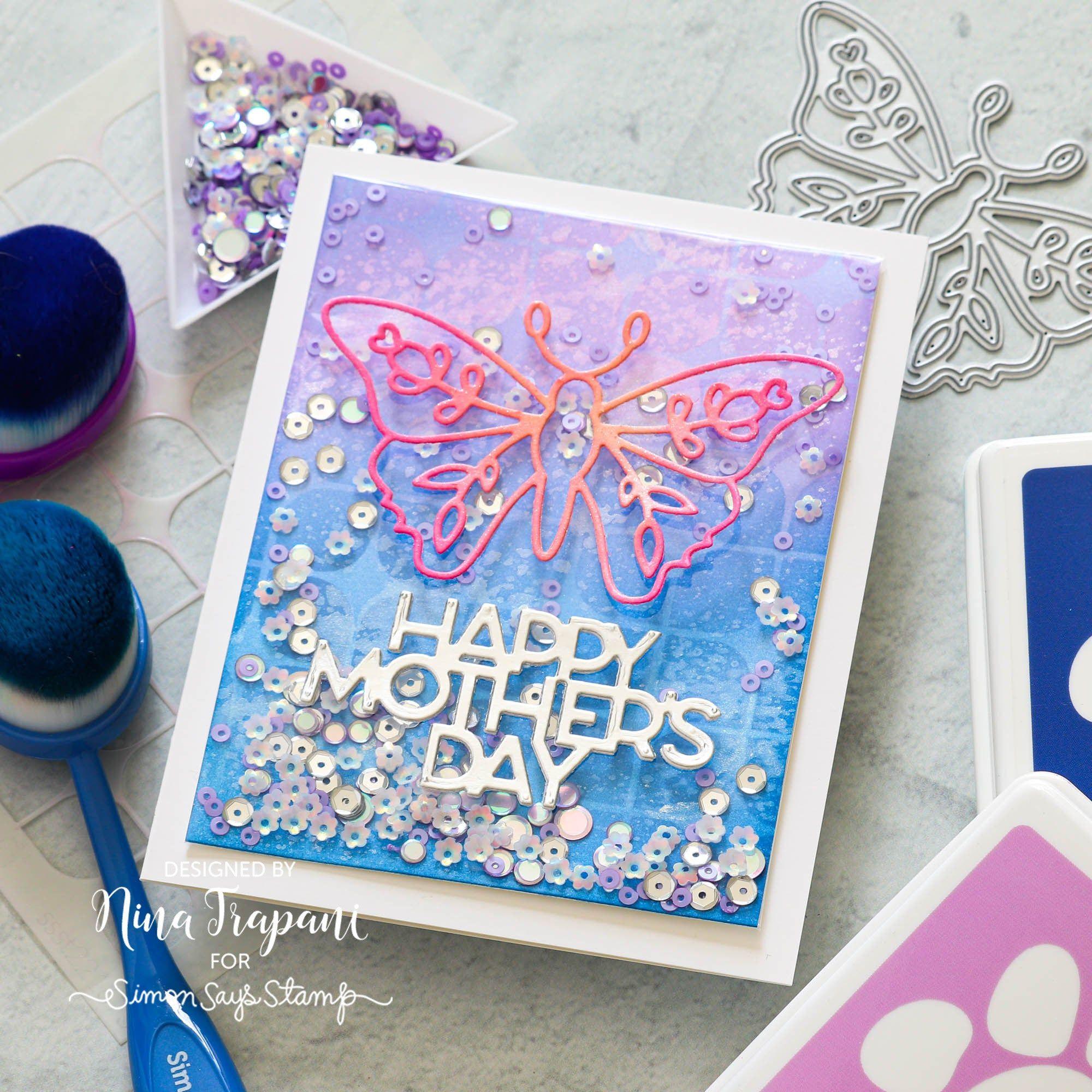 Simon Says Stamp Simple Mother's Day Wafer Dies sssd112794 Mother's Day Card | color-code:ALT01