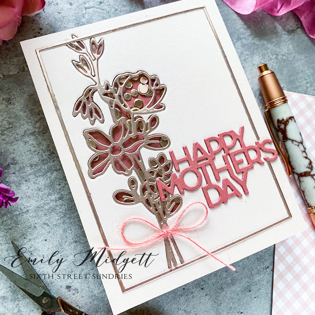 Simon Says Stamp Simple Mother's Day Wafer Dies sssd112794 Mother's Day Card | color-code:ALT05
