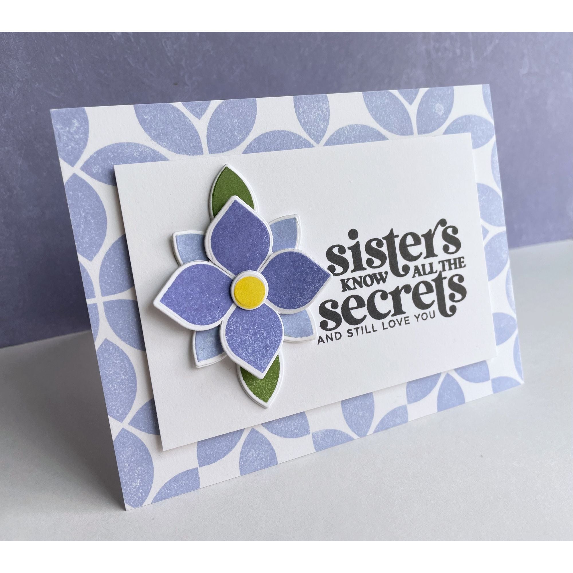 Simon Says Stamp Geo Flower Building Wafer Dies sssd112797c Modern Floral Sisters Card | color-code:ALT03