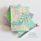 Simon Says Stamp Leafy Sprig Wafer Die sssd112799 Leafy Sprig Hello Card | color-code:ALT13