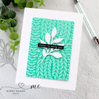 Simon Says Stamp Leafy Sprig Wafer Die sssd112799 Leafy Sprig Thanks Card | color-code:ALT14