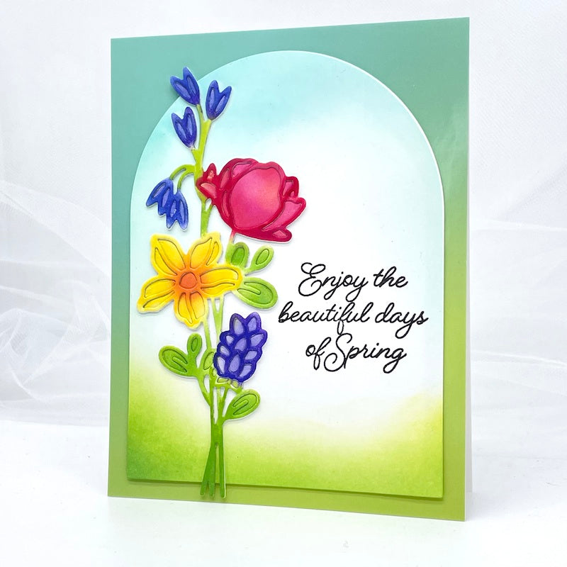 Simon Says Stamp Delicate Florals Wafer Die sssd112800  Delicate Florals Spring Card | color-code:ALT07