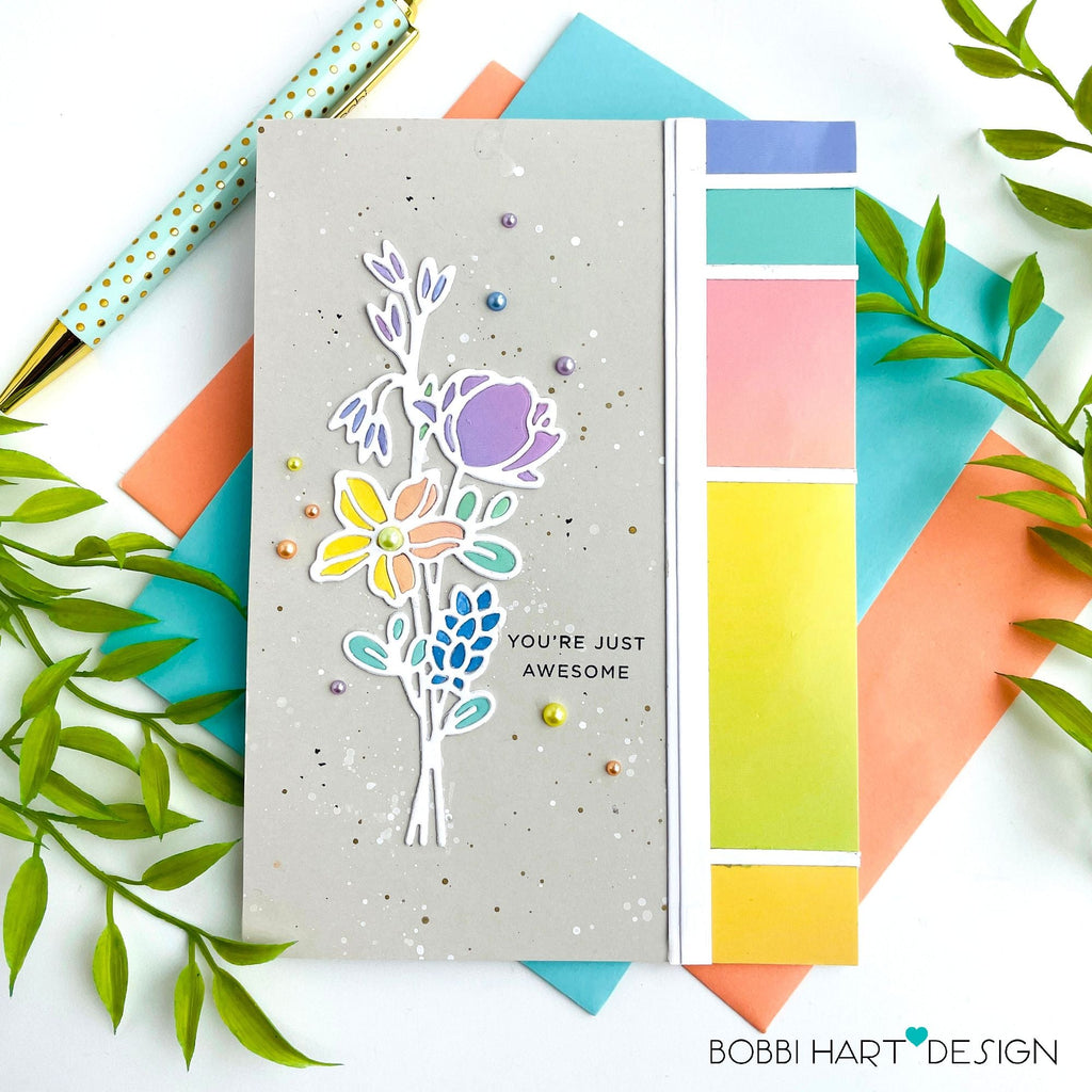 Simon Says Stamp Delicate Florals Wafer Die sssd112800  Delicate Florals Pastels Card | color-code:ALT09
