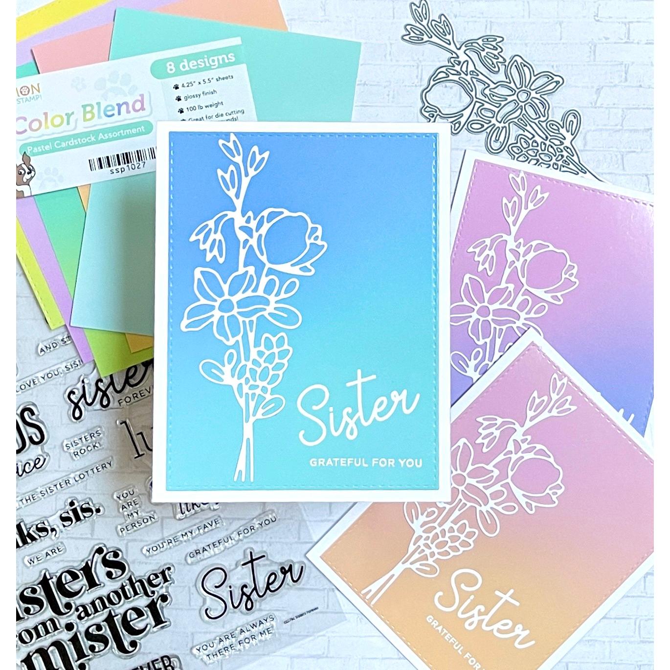Simon Says Stamp Delicate Florals Wafer Die sssd112800  Delicate Florals Sisters Cards | color-code:ALT10