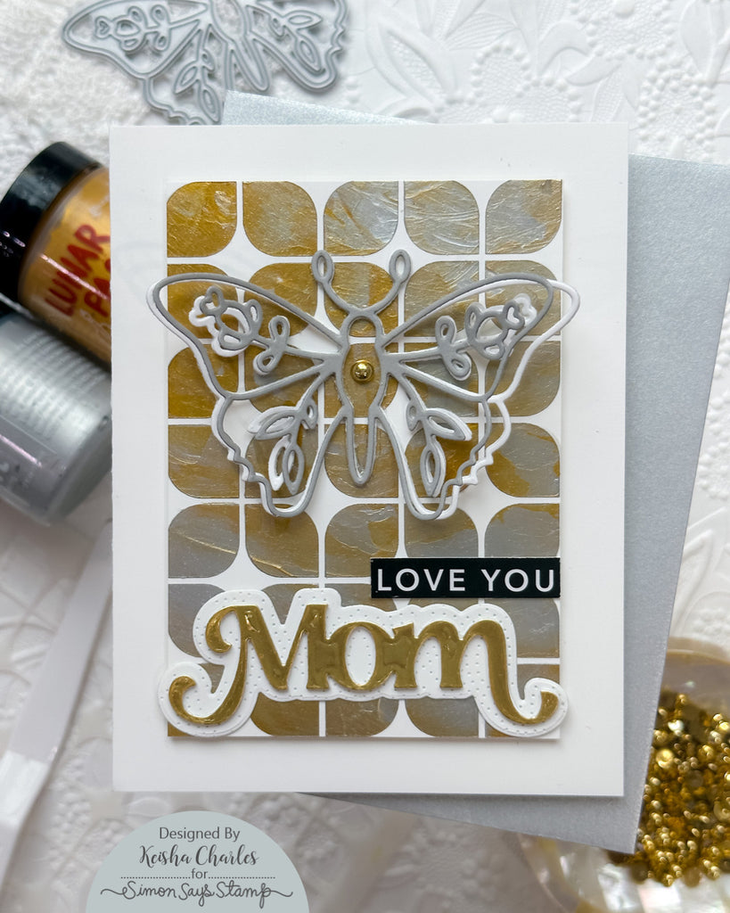 Simon Says Stamp Fancy Mom And Shadow Wafer Dies sssd112801 Mom Card | color-code:ALT04