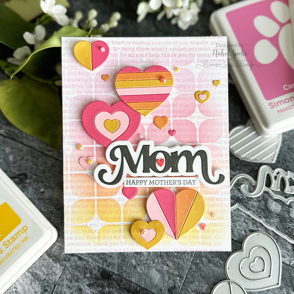 Simon Says Stamp Fancy Mom And Shadow Wafer Dies sssd112801 Mom Card | color-code:ALT07