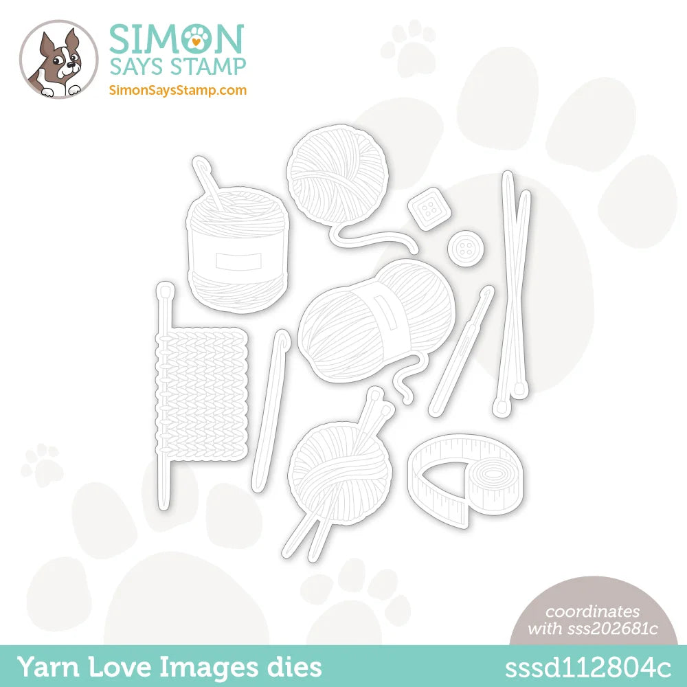 Simon Says Stamp Yarn Love Images Wafer Dies sssd112804c Beautiful Days