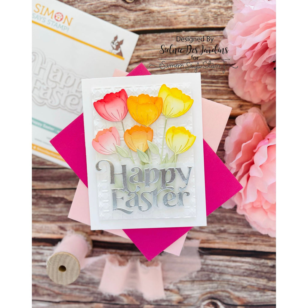 Simon Says Stamp FANCY HAPPY EASTER Wafer Dies sssd112810 Easter Card | color-code:ALT05