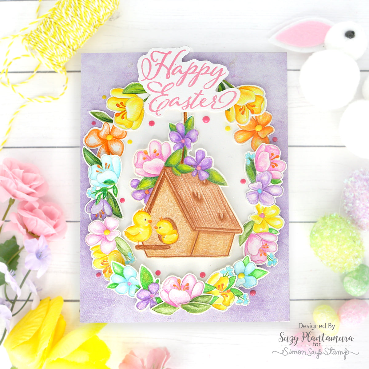 Simon Says Stamp SWEET TWEETS Wafer Dies sssd112811c Easter Card | color-code:ALT02