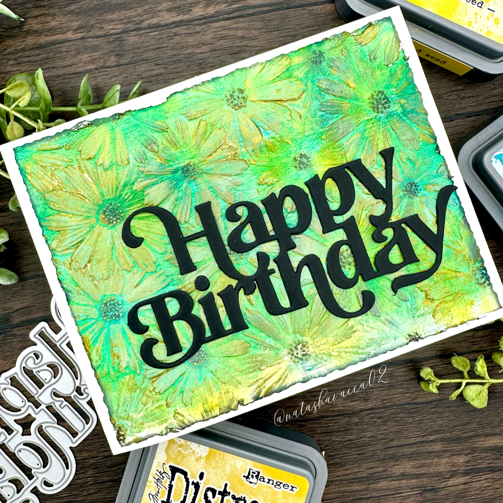 Simon Says Stamp Large Fancy Happy Birthday Wafer Die sssd112815 Birthday Card | color-code:ALT01