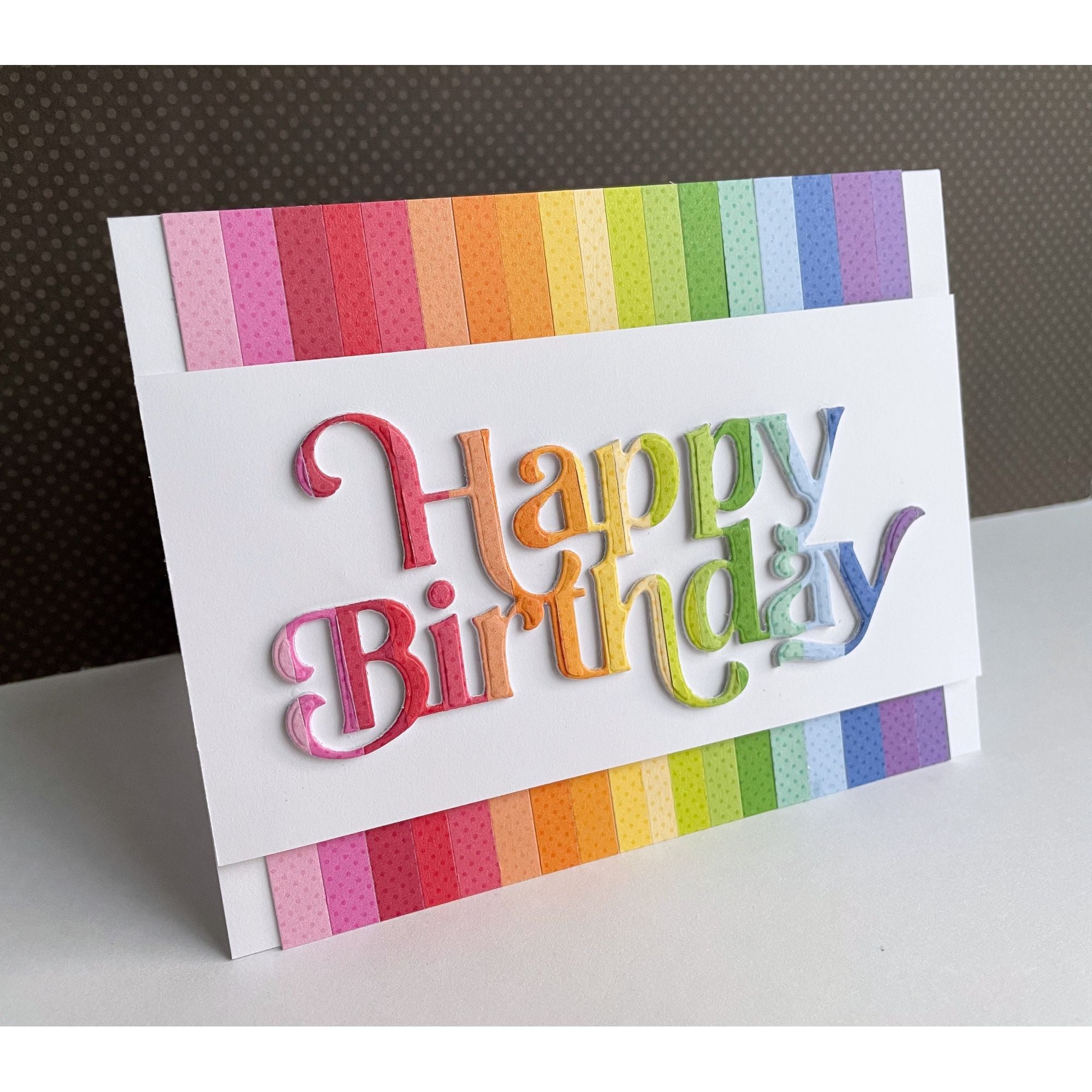 Simon Says Stamp Large Fancy Happy Birthday Wafer Die sssd112815 Birthday Card | color-code:ALT02