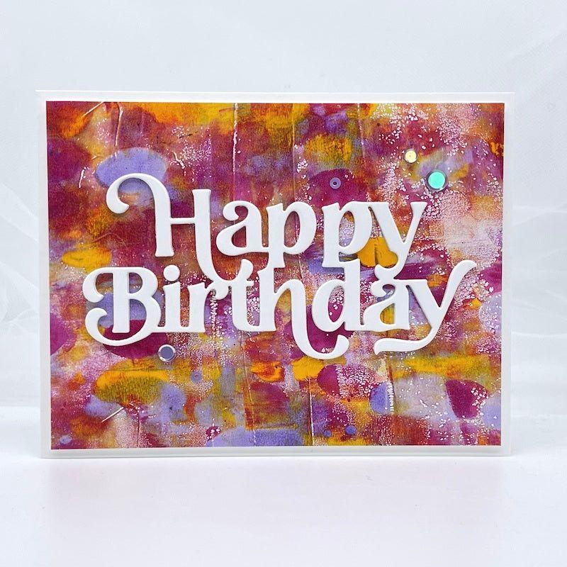 Simon Says Stamp Large Fancy Happy Birthday Wafer Die sssd112815 Birthday Card | color-code:ALT04