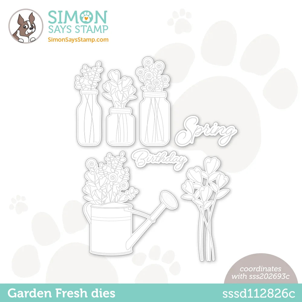 Simon Says Stamp Garden Fresh Wafer Dies sssd112826c Beautiful Days