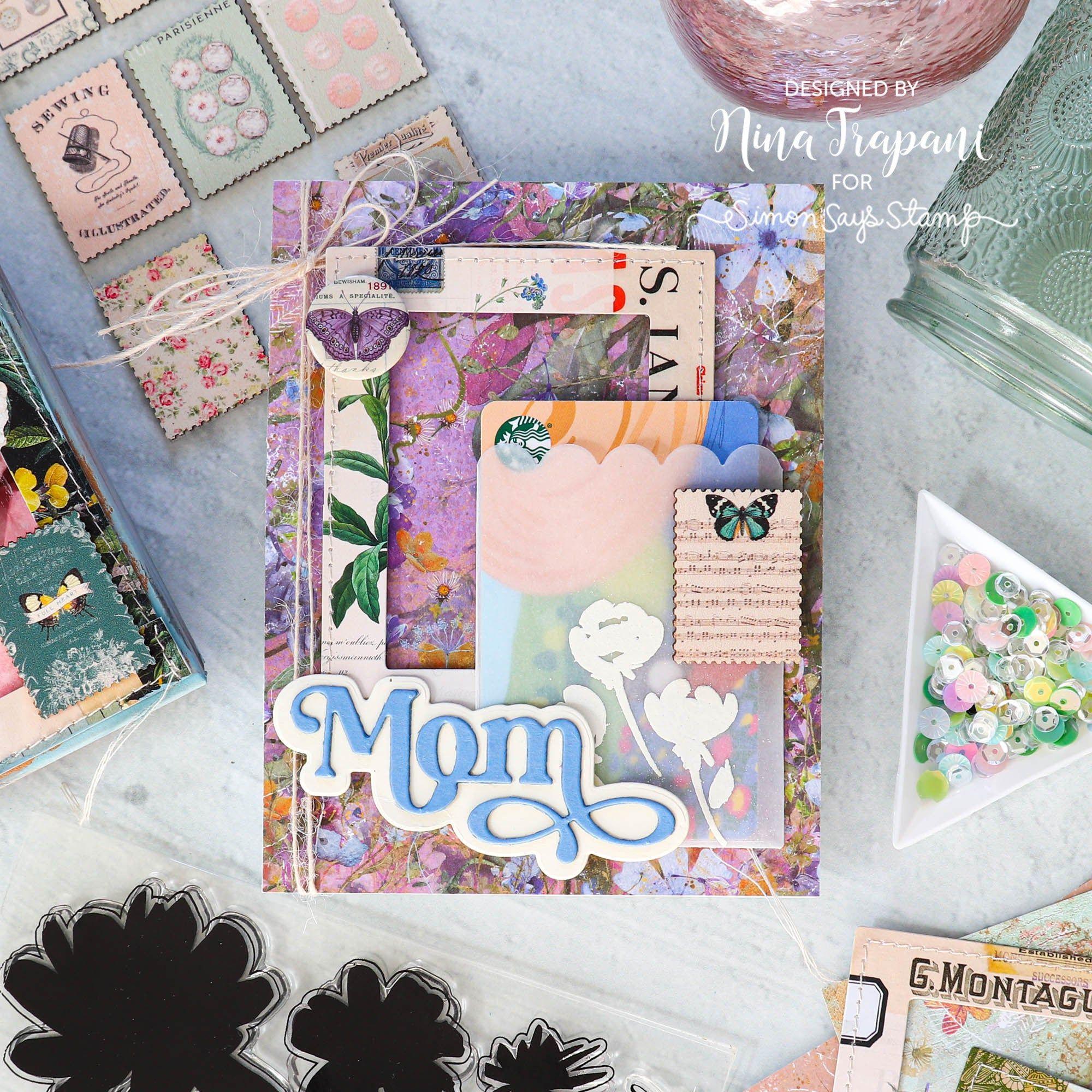 Simon Says Stamp Gift Card Pocket Wafer Die sssd112831 Mother's Day Gift Card Holder | color-code:ALT03