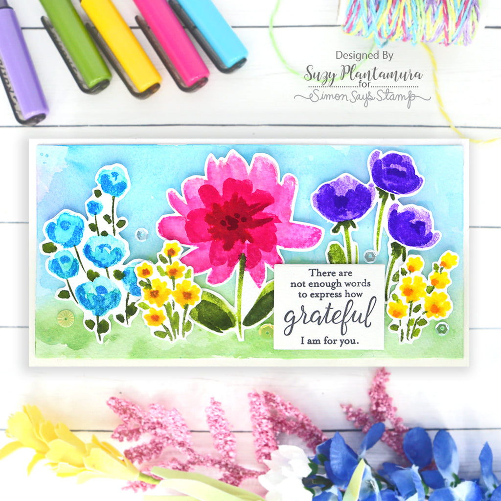 Simon Says Stamp Fresh Air Flowers Wafer Dies sssd112837c Mother's Day Card | color-code:ALT02