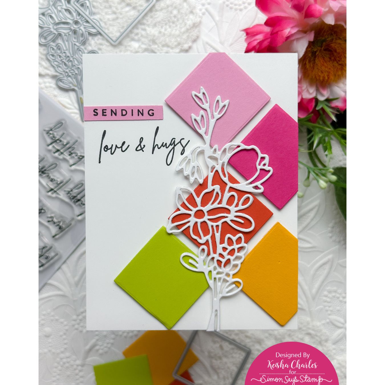 Simon Says Stamp FIVE SQUARES Wafer Dies sssd112839  Squares Love Card | color-code:ALT01