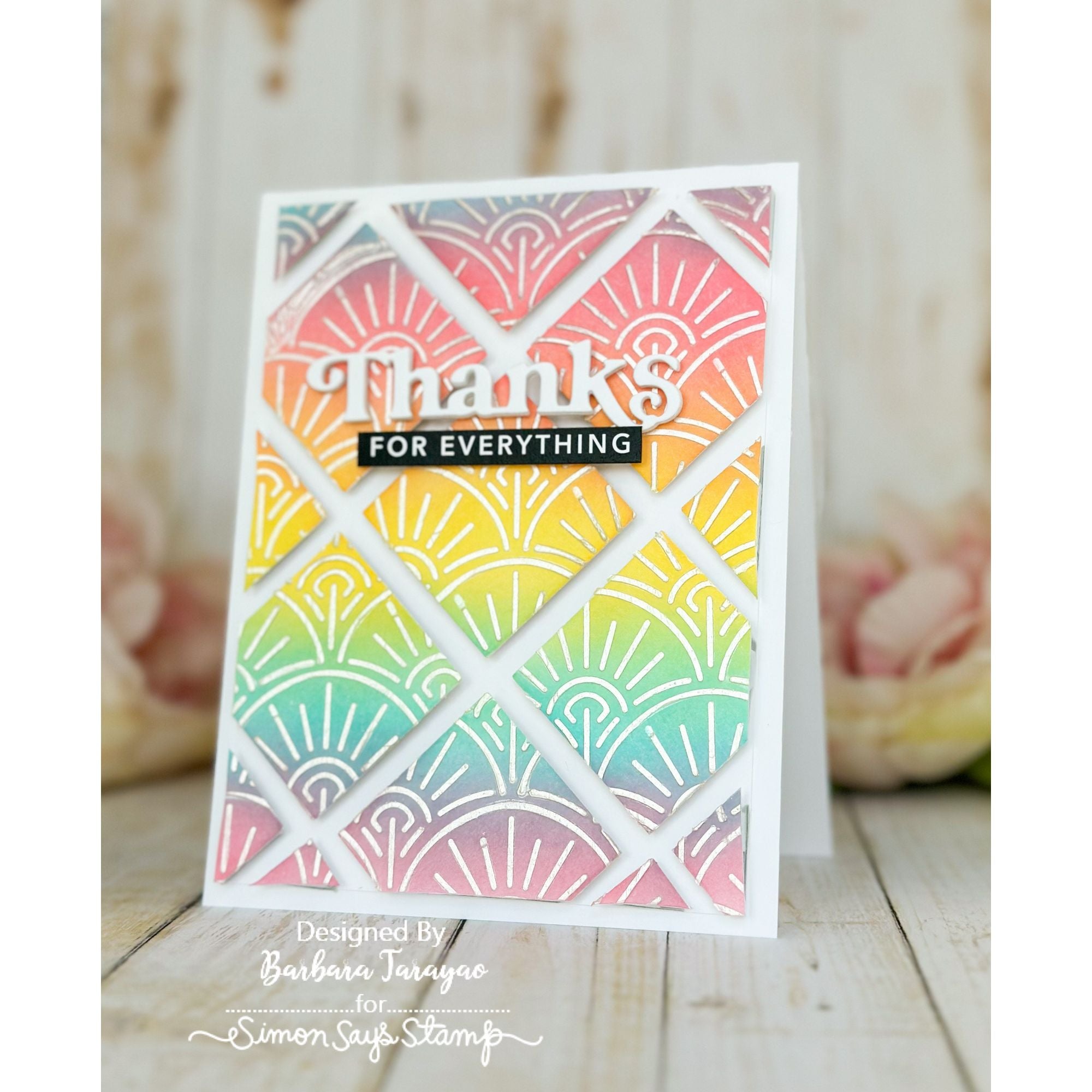 Simon Says Stamp FIVE SQUARES Wafer Dies sssd112839  Squares Thanks Card | color-code:ALT04
