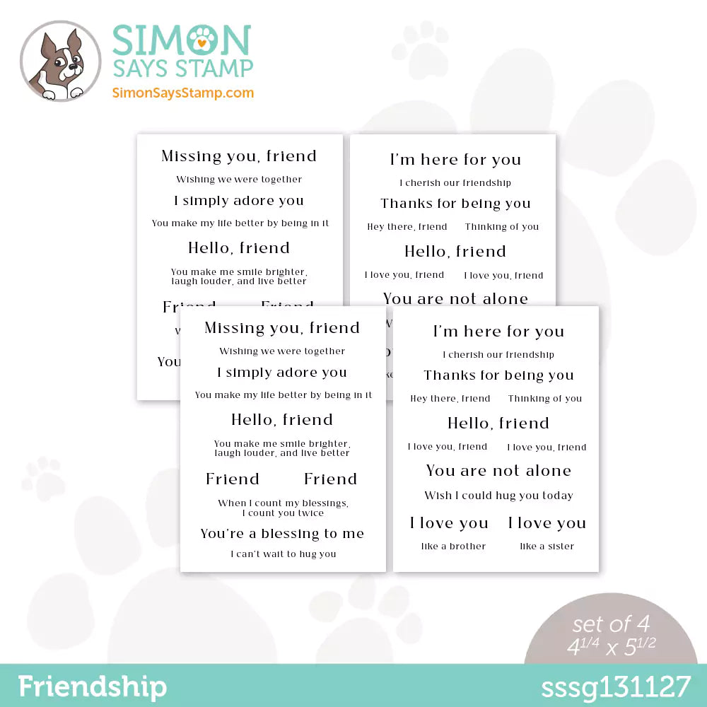 Simon Says Stamp Sentiment Strips Friendship sssg131127 Just For You