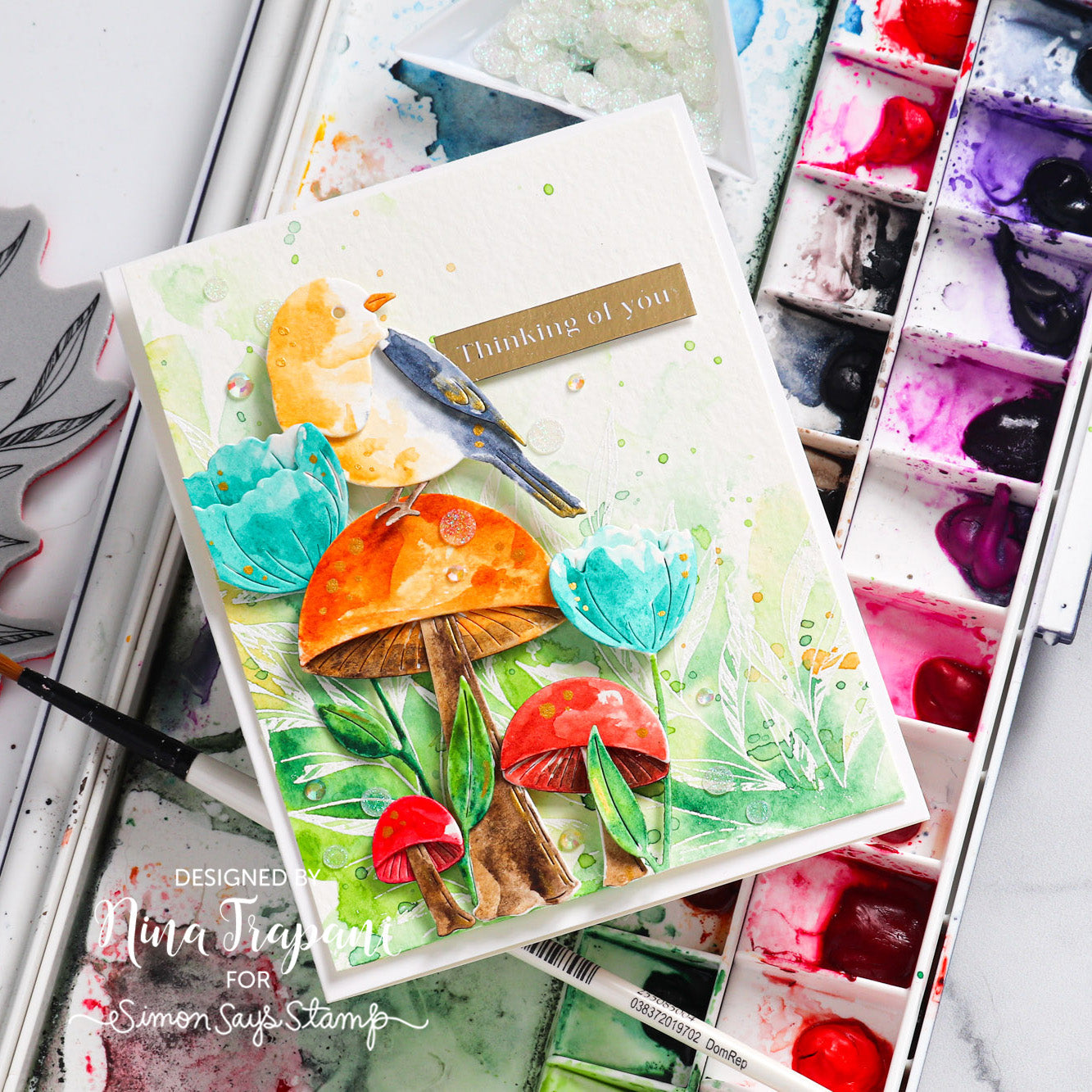Simon Says Stamp Sentiment Strips Reverse Friendship sssg131128 Thinking of You Card | color-code:ALT03