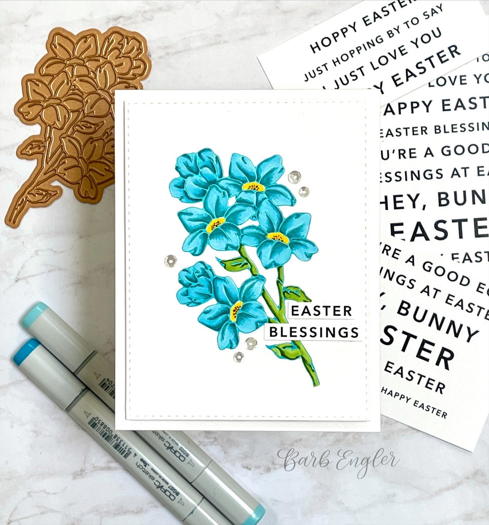 Simon Says Stamp Sentiment Strips Some Bunny sssg131130 Easter Card | color-code:ALT02