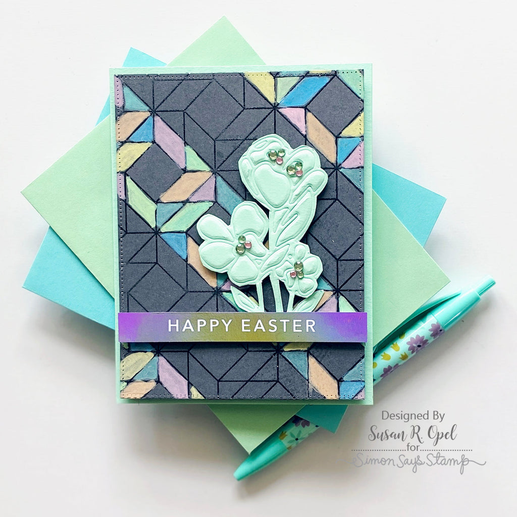 Simon Says Stamp Sentiment Strips Reverse Some Bunny sssg131131 Easter Card | color-code:ALT04