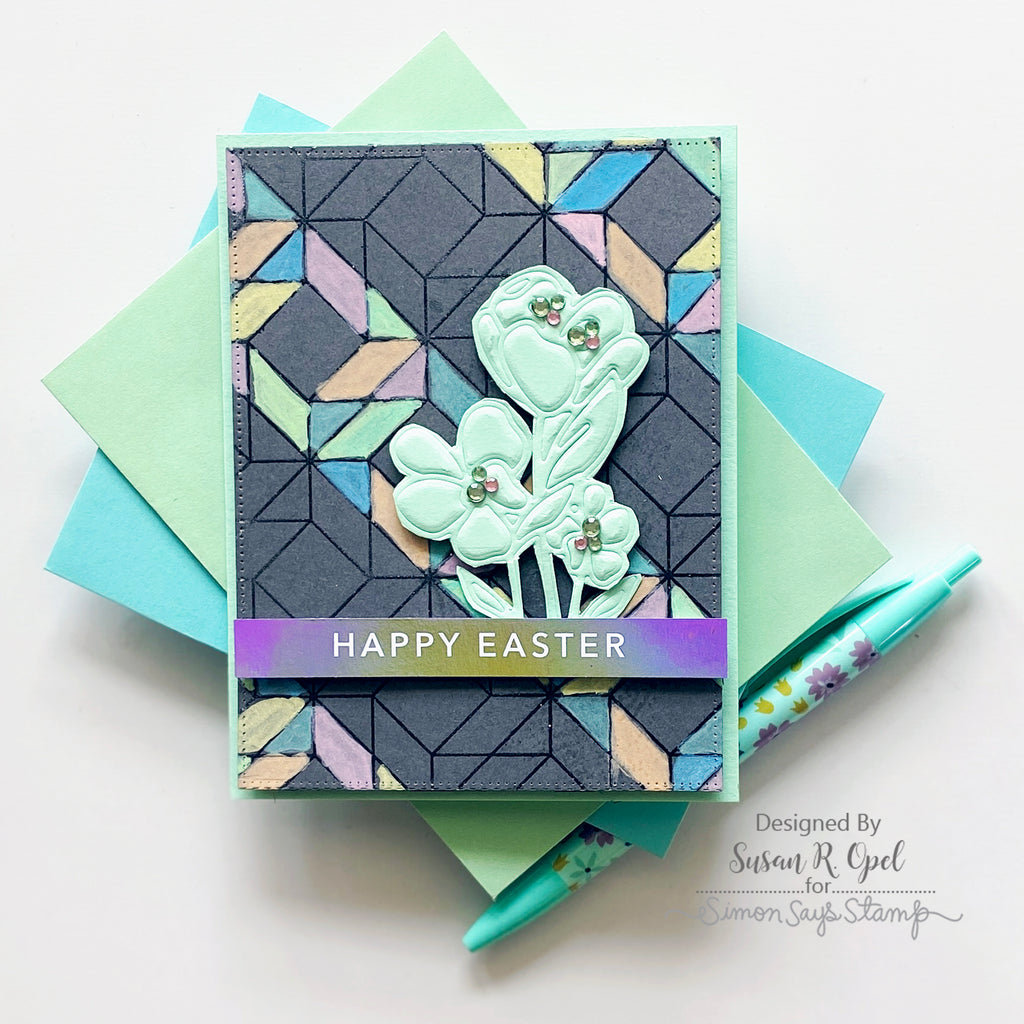 Simon Says Stamp Sentiment Strips Reverse Some Bunny sssg131131 Easter Card | color-code:ALT04