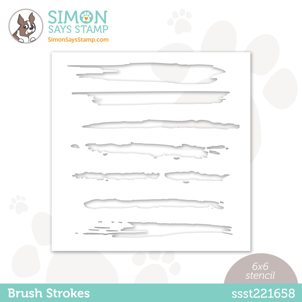 Simon Says Stamp Stencil BRUSH STROKES ssst221658 Be Creative