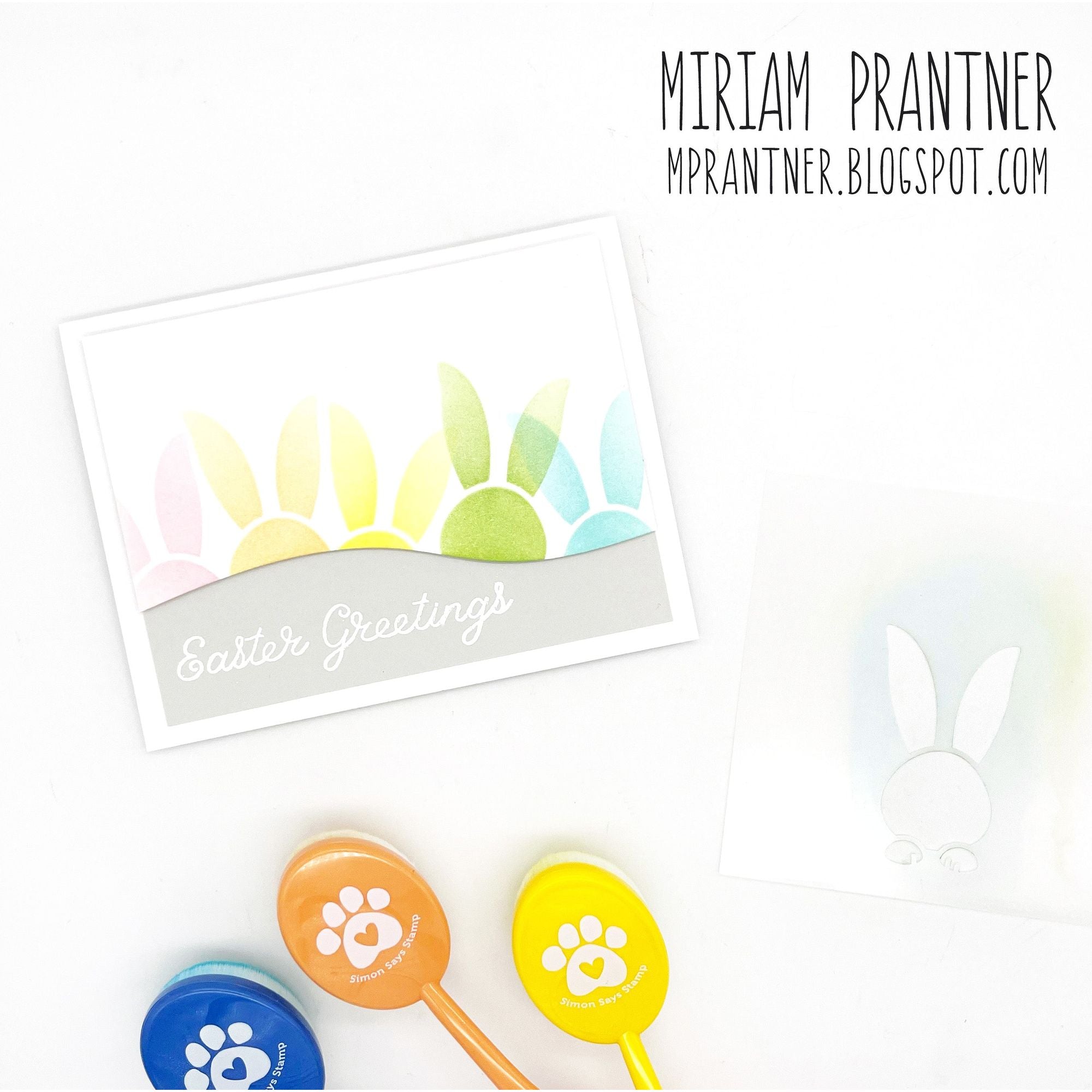 Simon Says Stamp Stencil Set Bunny Egg ssst221671c  Bunny Easter Card | color-code:ALT06