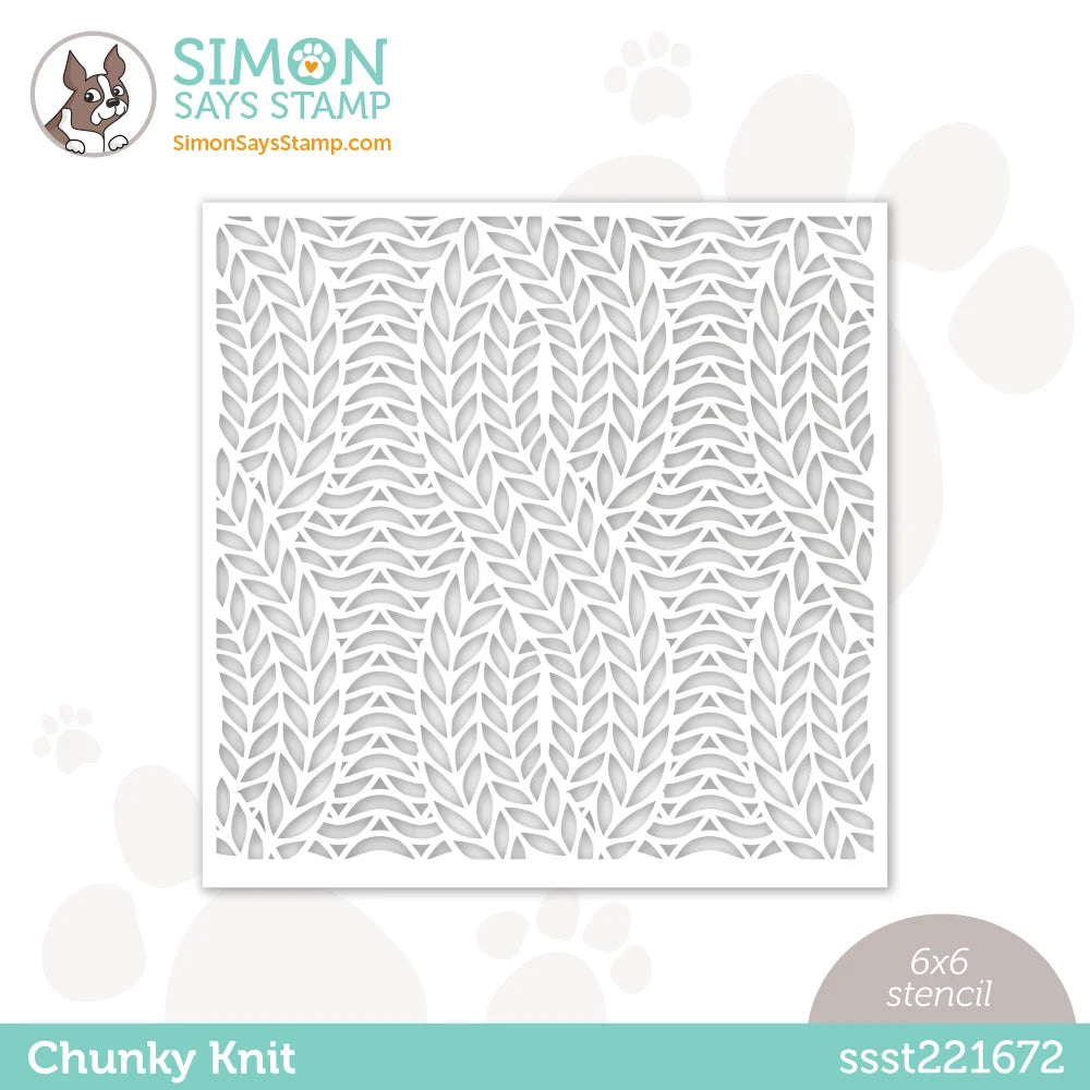 Simon Says Stamp Stencil Chunky Knit ssst221672 Beautiful Days