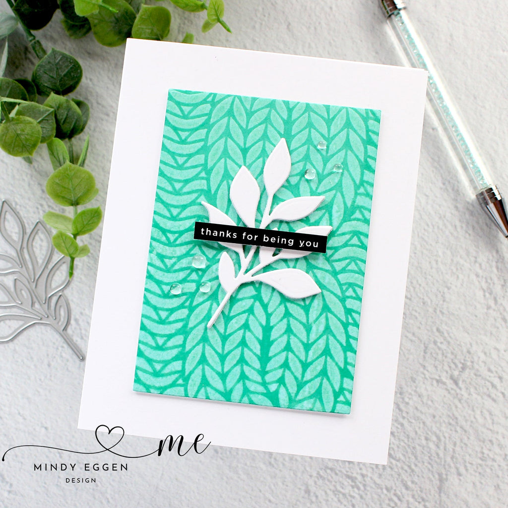 Simon Says Stamp Stencil Chunky Knit ssst221672 Chunky Knit Thanks Card | color-code:ALT02