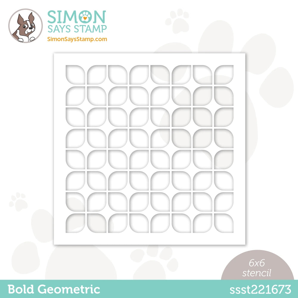Simon Says Stamp Stencil Bold Geometrics ssst221673 Beautiful Days