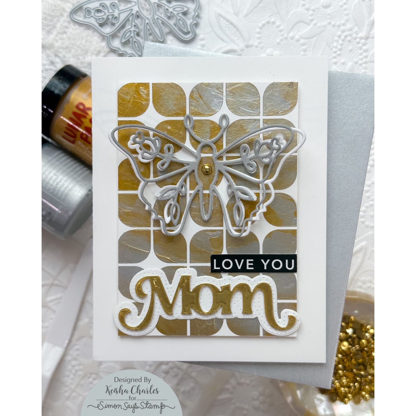 Simon Says Stamp Stencil Bold Geometrics ssst221673  Geometric Mom Card | color-code:ALT03