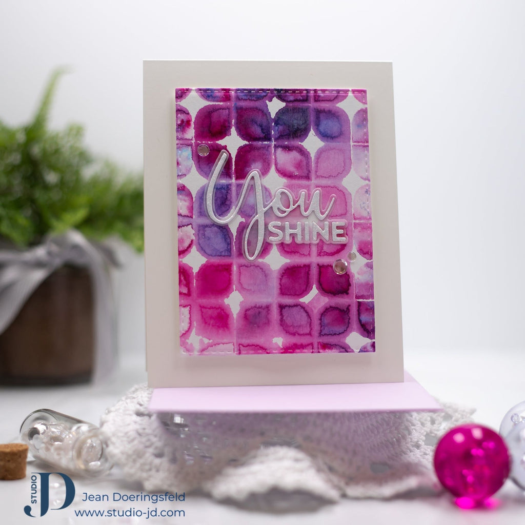 Simon Says Stamp Stencil Bold Geometrics ssst221673  Geometric You Shine Card | color-code:ALT07