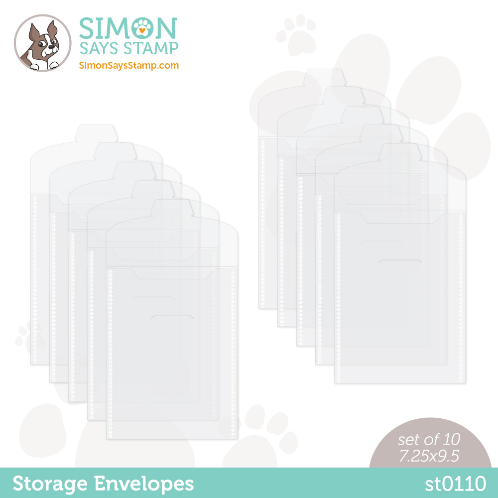 Simon Says Stamp STORAGE ENVELOPES 10 pack st0110 Be Creative