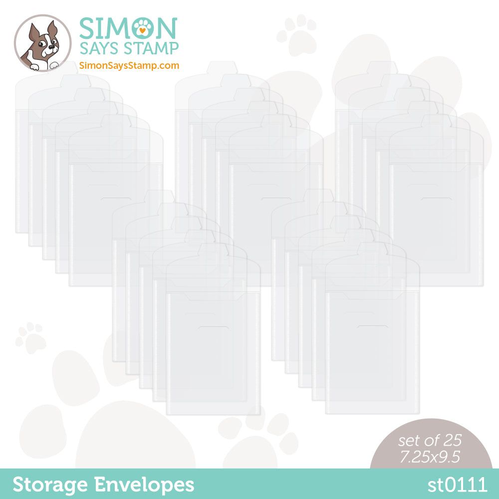 Simon Says Stamp STORAGE ENVELOPES 25 pack st0111 Be Creative
