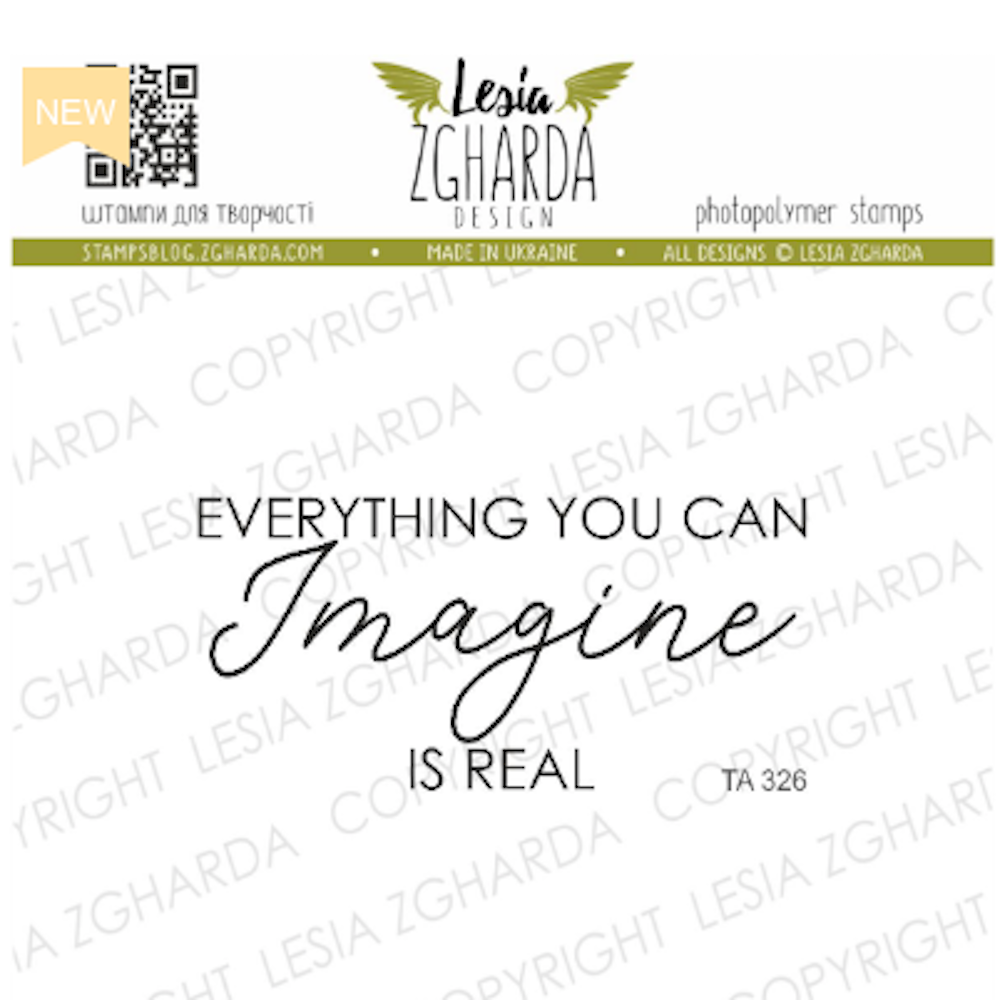 Lesia Zgharda Everything You Can Imagine Clear Stamp ta326