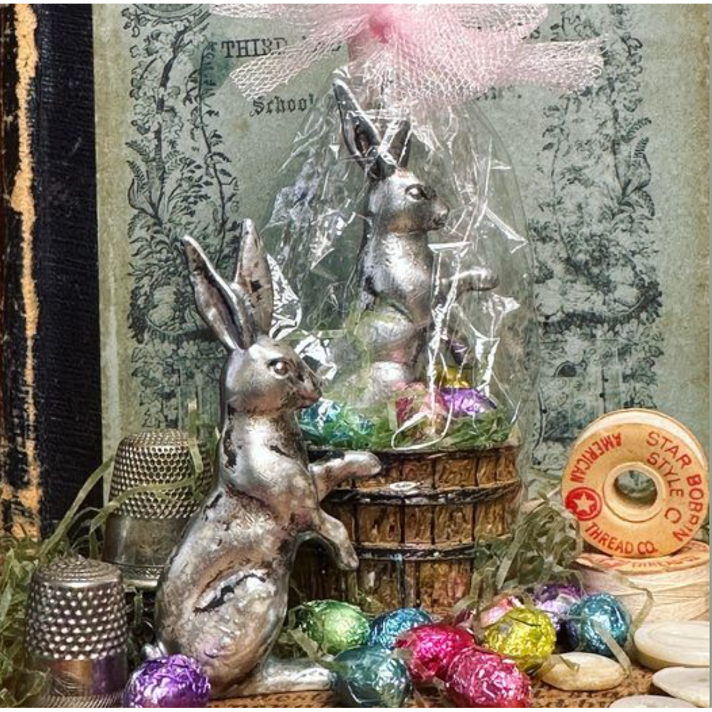 Tim Holtz Idea-ology THIMBLES th93791 Metal bunnies